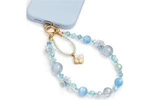 Posadina Phone Charm for Women, Anti-Theft Phone Wrist Strap, Hands-Free & Detachable Cellphone Lanyard Chain with Tether Tab