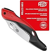 FELCO 603 Folding Pruning Saw &ndash; Curved Pull-Stroke Saw for Tree Trimming &amp; Elevated Cut | Tree Branch Cutter | Folding Handsaw with Chrome-Plated 8" Blade, Non-Slip Handle, Blade Lock, Swiss Precision