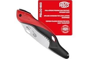 FELCO 603 Folding Pruning Saw – Curved Pull-Stroke Saw for Tree Trimming & Elevated Cut | Tree Branch Cutter | Folding Handsa