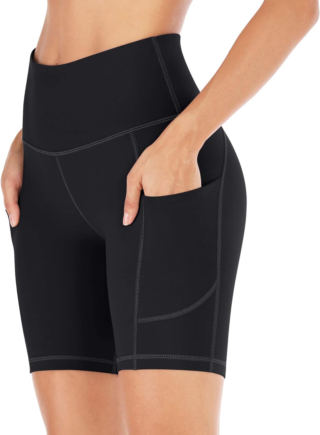 IUGA Workout Shorts for Women with Pockets High Waisted Biker Shorts for Women Yoga Shorts Running Shorts: Clothing