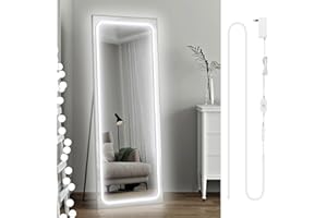 Lamomo LED Vanity Lights for Mirror, Modern Hollywood Style Makeup Light, 13ft Bright White Dimmable Waterproof Flexible Strip Lights for Bathroom, Makeup Table, Dressing Room(Mirror Not Included)