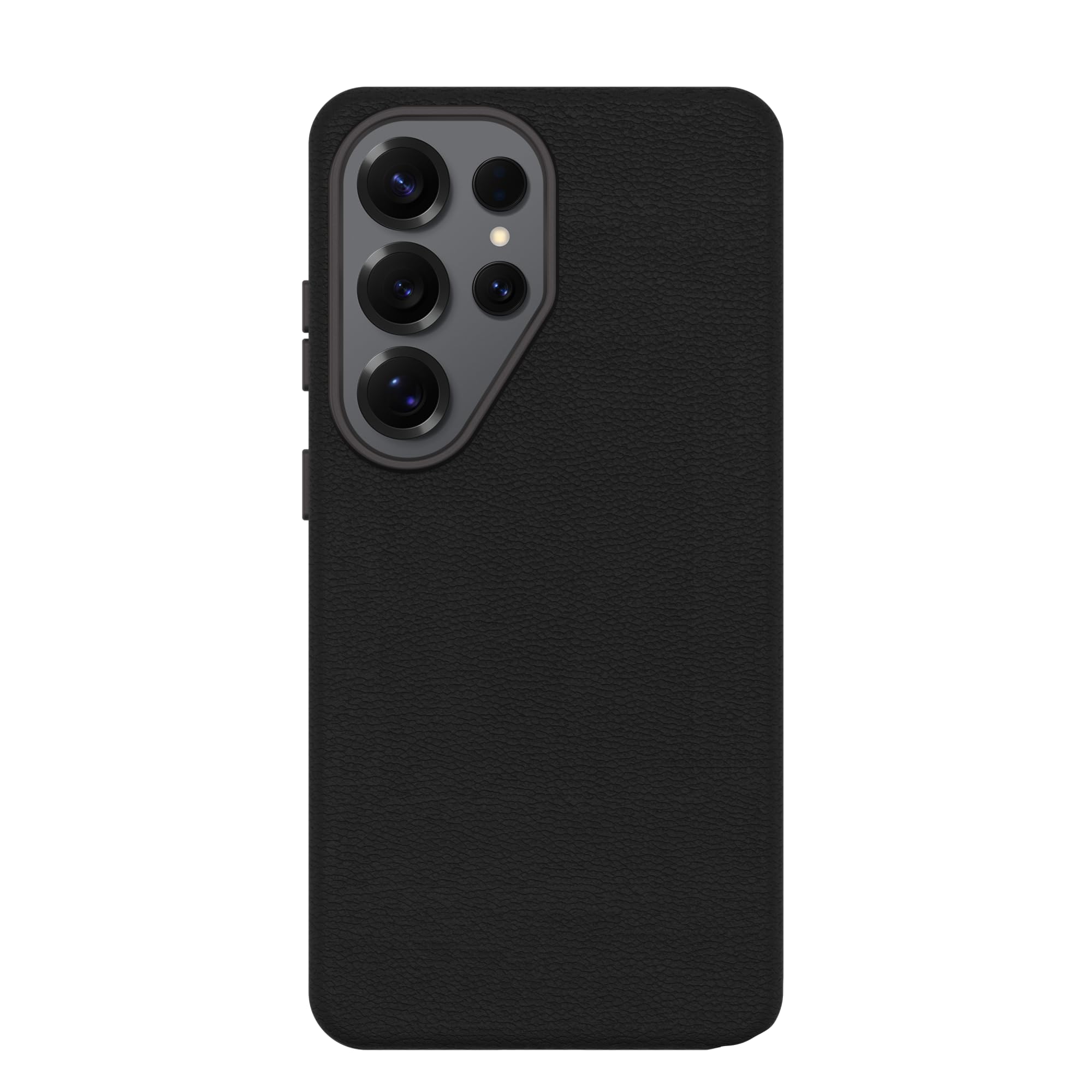 OtterBox Samsung Galaxy S26 Ultra Symmetry Series Cactus Leather Case - Noir Ash (Black), Ultra-Sleek, Wireless Charging Compatible, Raised Edges Protect Camera & Screen,