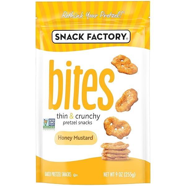 SNACK FACTORY HONEY MUSTARD BITES, 9 OZ BAG