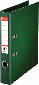 Esselte A4 Lever Arch File Green 52mm Spine Pack of 10
