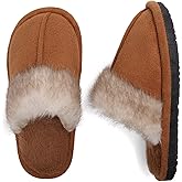 EQW Kids Slippers for Girls Boys - Warm Memory Foam Non-Slip Fuzzy House Shoes, Soft Plush Indoor Bedroom Slides