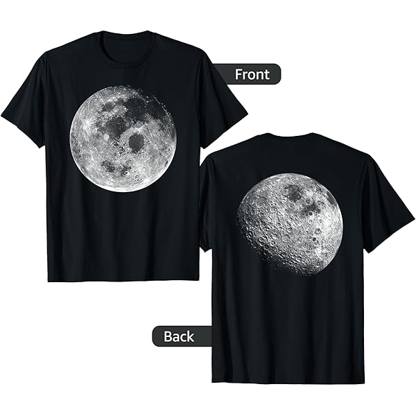 Amazon.com: Front and Back of the Moon T-Shirt : Clothing, Shoes