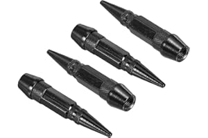 PATIKIL Spiked Shape Tire Valve Stem Caps 60 MM, 4 Pcs Aluminum Alloy Car Wheel Valve Cap Universal Dustproof Tire Valve Cove
