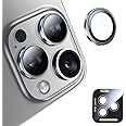MAGIC JOHN for iPhone 16 Pro Max/16 Pro Camera Lens Protector [Alignment Kit&1:1 Invisible Perfect Fit] 9H Aerospace Tempered Glass Anti-Scratch Durable, Individual Cover Ring, Case Friendly, Set of 2, Silver