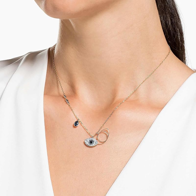 Pendente Symbolica, Evil eye, Blu, Mix di finiture