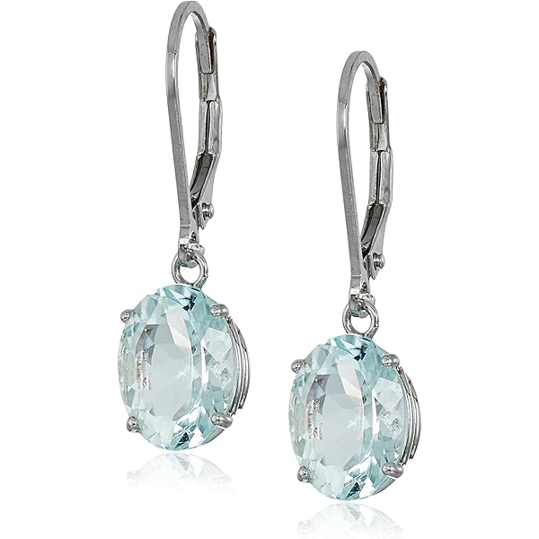 Orecchini pendenti in argento sterling con lapislazzuli blu: orecchini pendenti con pietre preziose