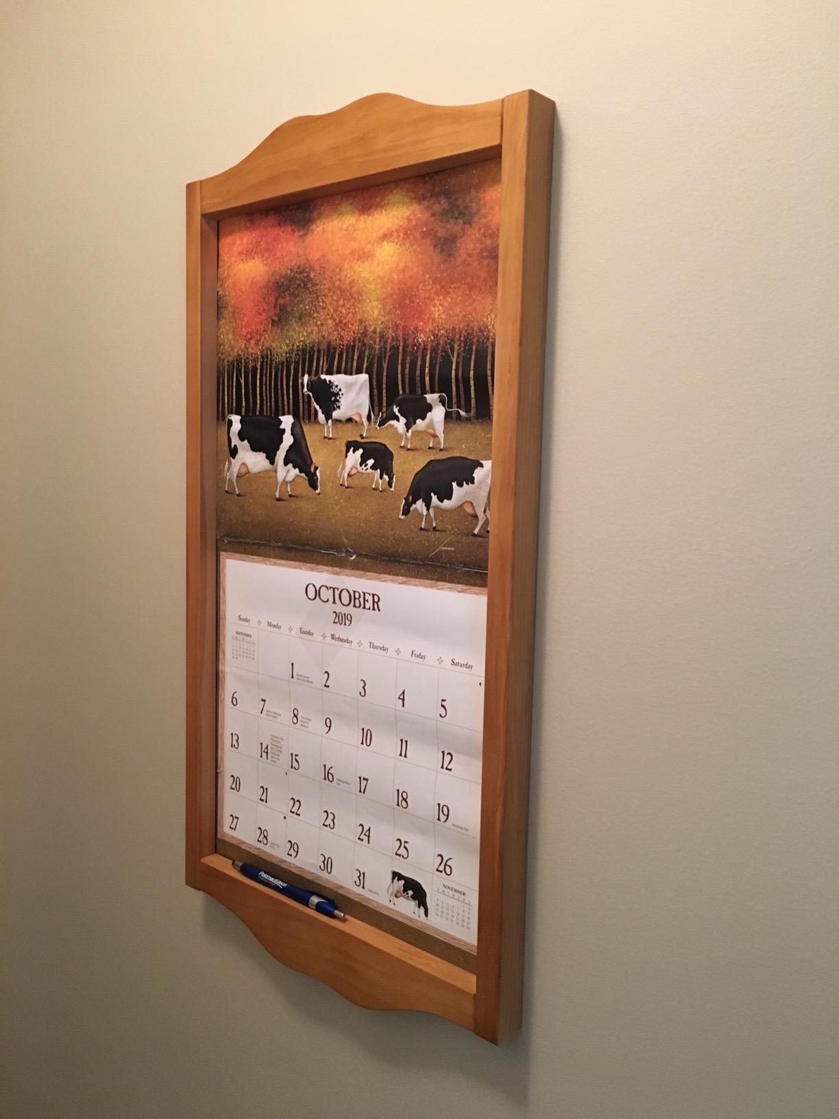 7/mo Finance LANG Classic Calendar Frame, Saddle Color Use for