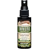 Barlean's Olive Leaf Complex Throat Spray, Immune Support Supplement with Peppermint, Lemon, and Sage for Itchy Throat Relief, Liquid Blended Extract, 1.5 oz