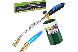 DORLOTI Grill Torch Charcoal Torch Lighter Campfire Starter Kitchen Torch Grill & Cooking Propane Torch Chef Blow Torch for Charcoal Starter BBQ Searing Weeding(Fuel Cylinder Not Included)