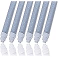 6 pack T10 6FT 48W Led Tube Light Double Sided 360° Rotatable R17D Base Double Rows Led Ballast Bypass 6 Foot Advertisement Sign Lighting 6000k Cool White Striped Cover 100-277V (6ft 48w, 6 pack)