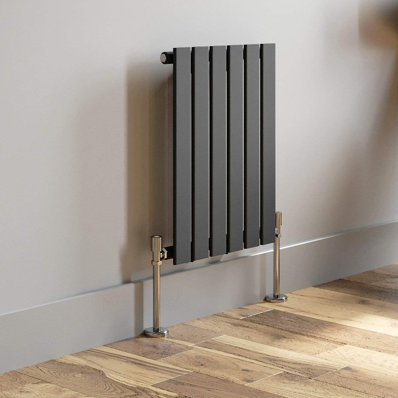 DuraTherm Anthracite Designer Radiator Horizontal Flat Panel Single