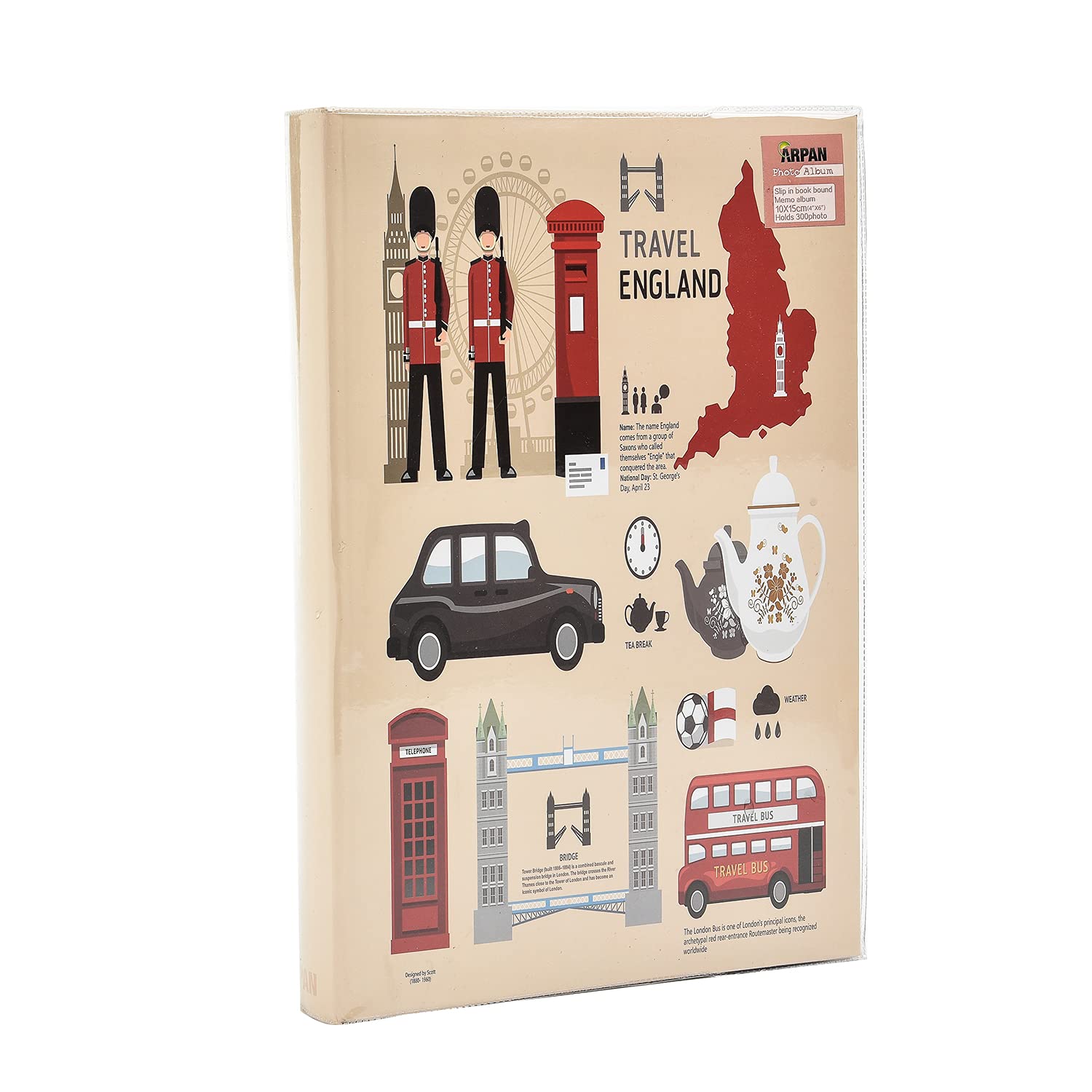 Arpan Photo Album Slip In Case Memo Photograph For 300 x 4 x 6 Inch / 10x15 cm Picture (AL-2458)