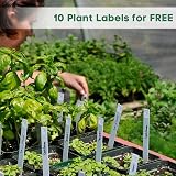 MIXC Seed Trays 10 Pack 120 Cells with Lids Humidity Dome 1.5” Cells view 7