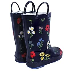 Hudson Baby Kids Rain Boots, Wildflower, 12 US