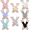 8 Pairs Women Sunblock Fingerless Gloves Summer UV Protection Driving Glove Non Slip for Outdoor Activities