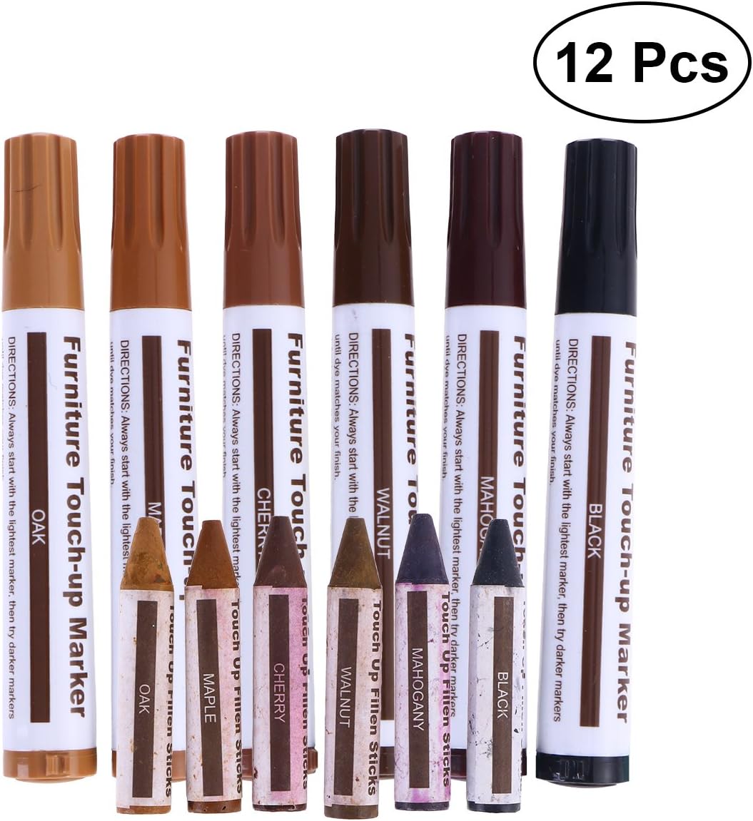 JJ.Accessory Stylo de retouche de Meubles système de réparation de Meubles Multiusages Stylo de