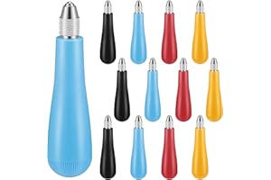 CraftyDream 12 Pack Craft Linoleum Cutter Kit Linoleum Cutter Handles Carving Tools Craft Linocut Tools for Lino Printmaking Carving, Handles Only