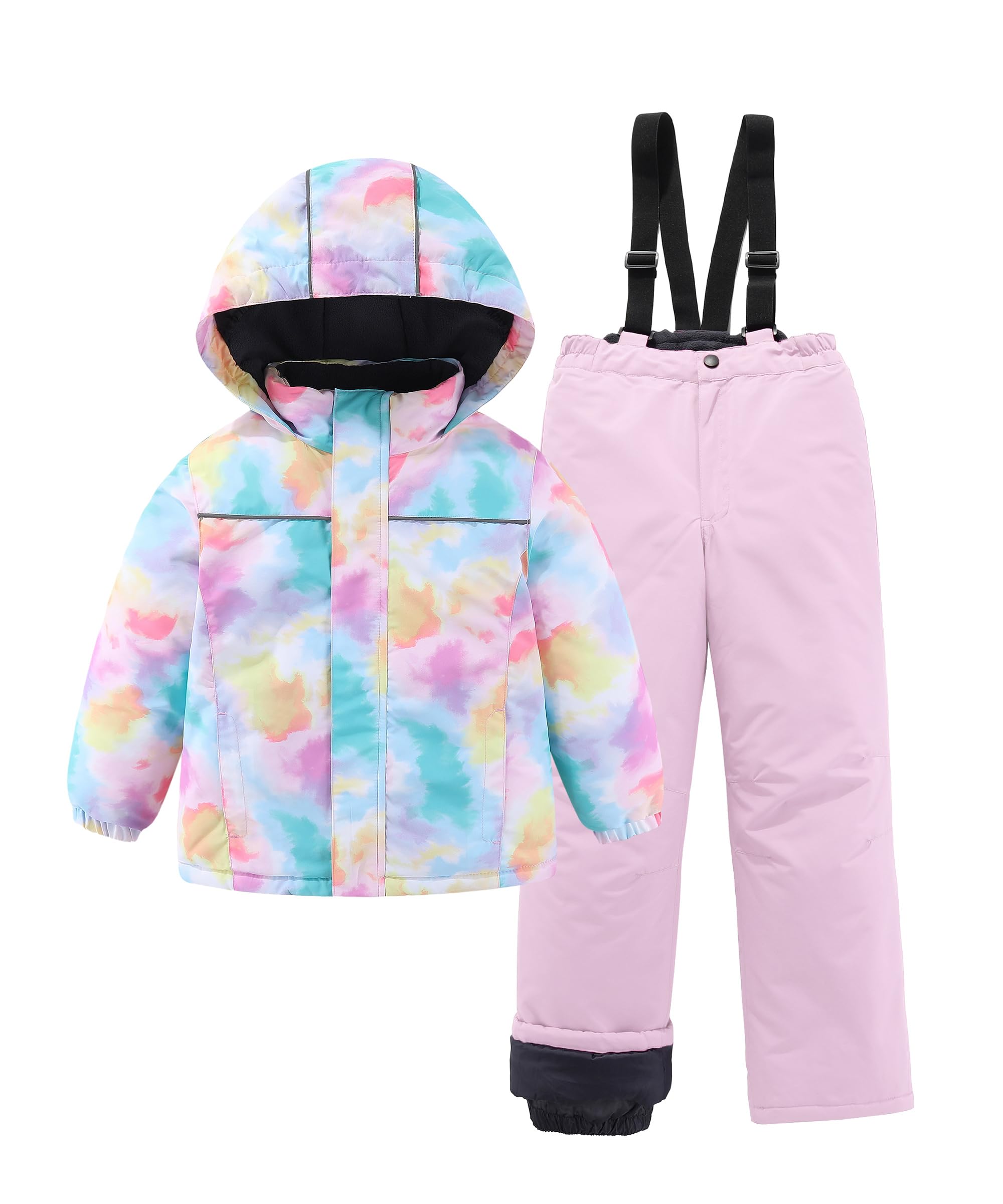 Photo 1 of **USED**
 Girls Winter Ski Jacket & Pants Set 2-Piece Snowsuit Leafy Tones 10-12