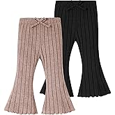 Neutocd Baby Girl Flare Pants Toddler Bell Bottoms Leggings Infant Stretchy Soft Trousers Solid Elastic Waist Pants