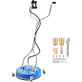 RIDGE WASHER 18&rsquo;&rsquo; Pressure Washer Surface Cleaner with Dual Handle,4500 PSI | Power Washer Surface Cleaners with Wheels for Cleaning Driveways, Sidewalks, Patios