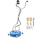 RIDGE WASHER 18’’ Pressure Washer Surface Cleaner, Surface Cleaner with Dual Handle, 4500 PSI Power Washer Surface Cleaners with Wheels for Cleaning Driveways, Sidewalks, Patios