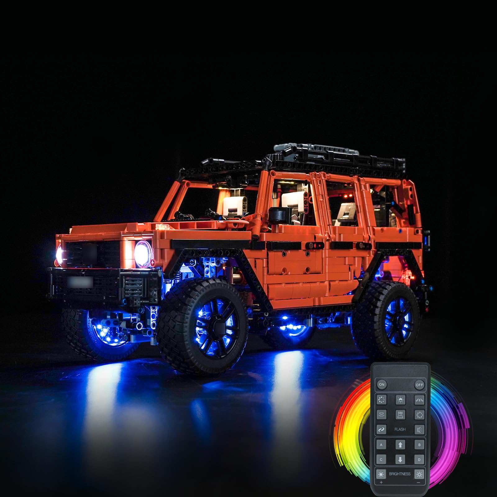RC Light Kit for Lego Mercedes-Benz G 500 PROFESSIONAL Line, Lighting Set for Lego 42177 Technic Mercedes-Benz G 500 PROFESSIONAL Line Set - Not Include Models, Just Light Kit — image 1