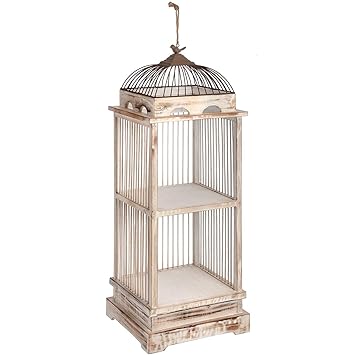 Generic étagère De Rangement En Métal En Bois Motif Cage à