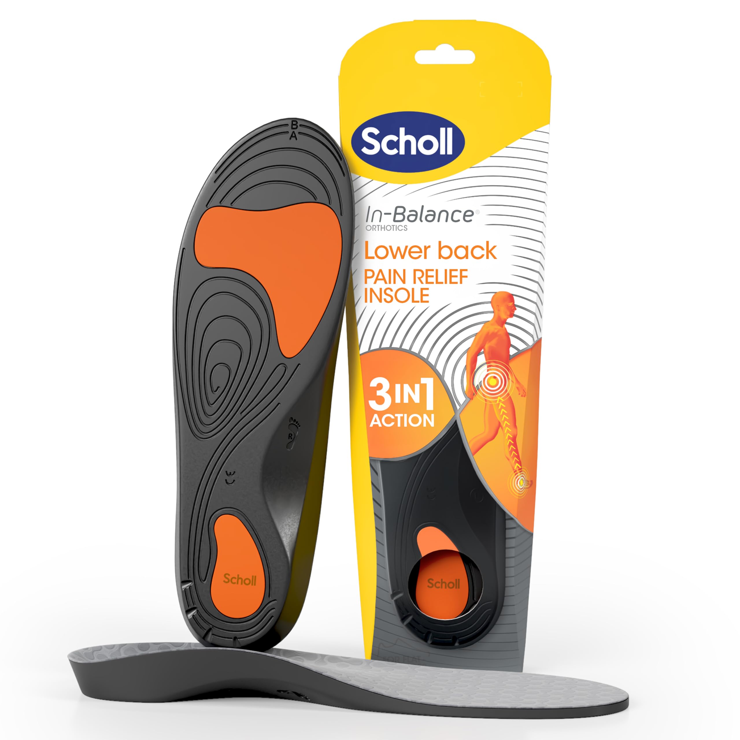 Scholl Insole Lower Back Orthotics Medium