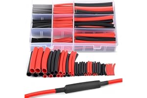 UBANTE Heat Shrink Tubing Kit - 270pcs 3:1 Dual Wall Shrink Tube in 6 Sizes - Ideal for Electrical Insulation, Repairs, and W