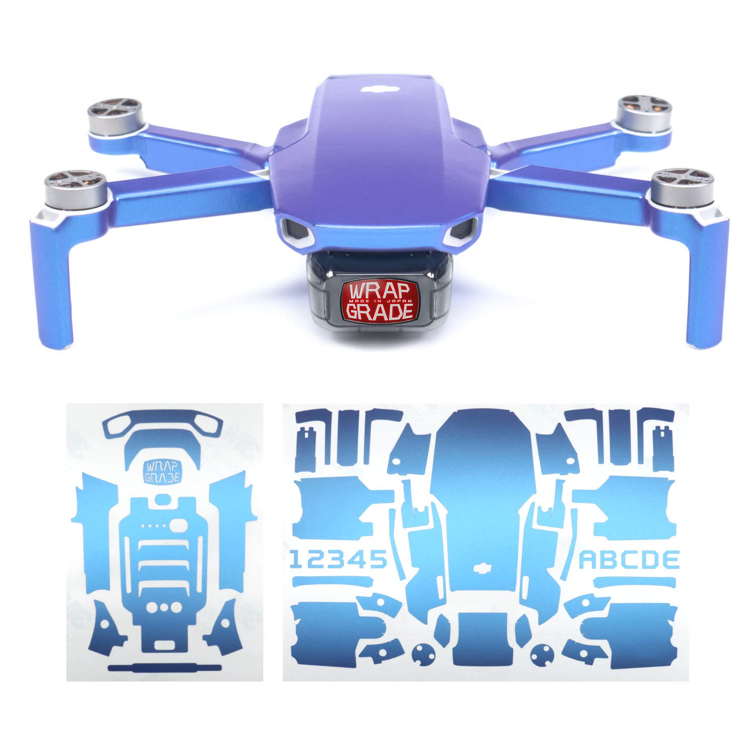 Wrapgrade Skin Sticker compatible with DJI Mavic Mini (CELESTE BLUE)