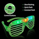 SZHFU 36 Pack Neon LED Glasses 6 Colors 3 Modes Shutter Party Lights view 4