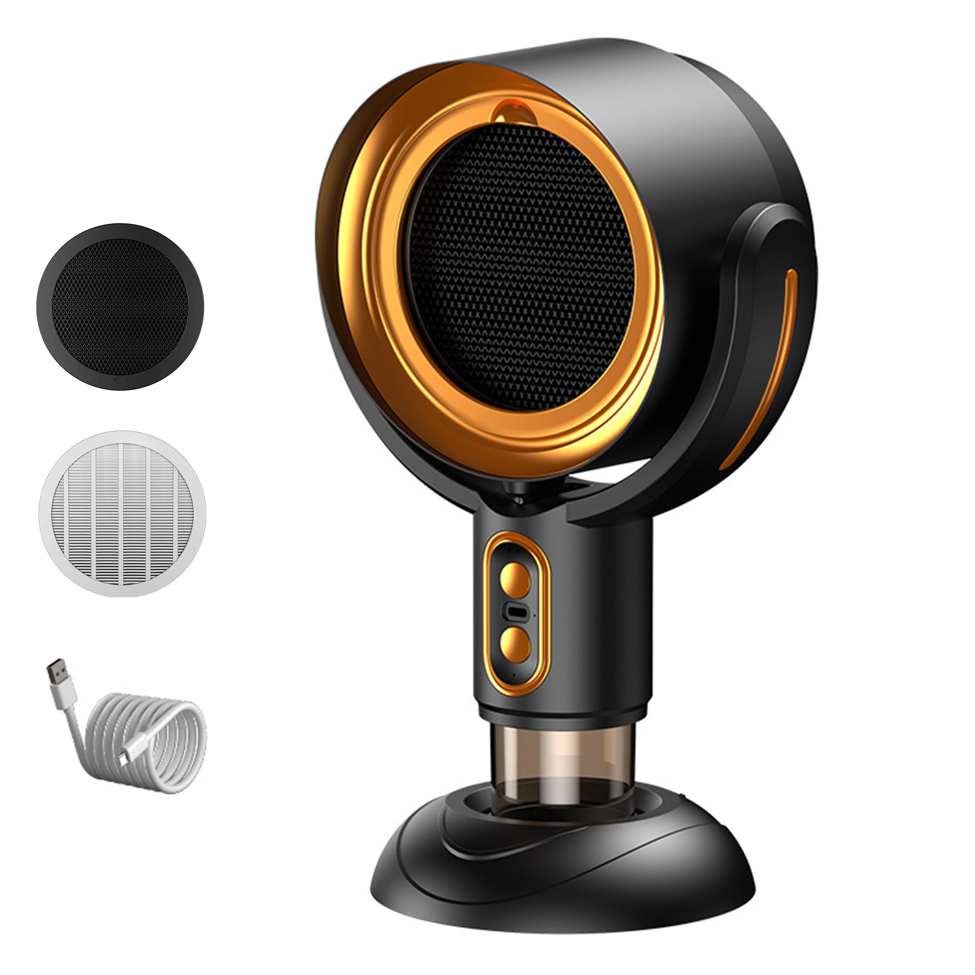 Photo 1 of **INCOMPLETE** PuffHide Purifier for Smoking Indoors, Portable Range Hood for Cooking, Detachable puff hide Purifier Fan and Washable Smoke Filter for Indoor BBQ,Hot Pot (Black-gold)