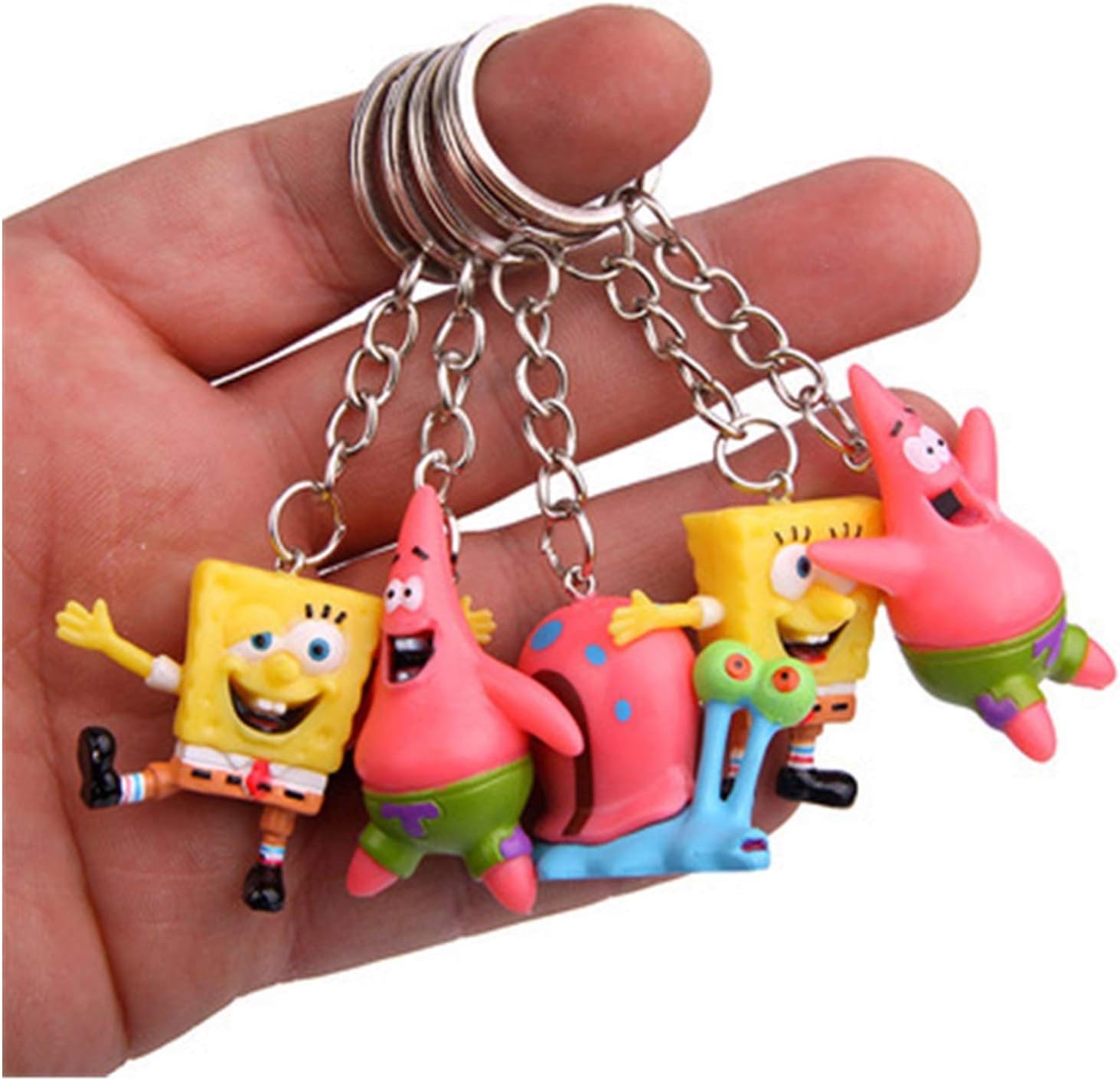 wysjlxcy Keychain Anime Keychain 5pcs Newest Cute Spongebob Key chain