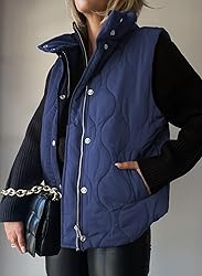 EVALESS Cropped Puffer Vest Women Lightweight
