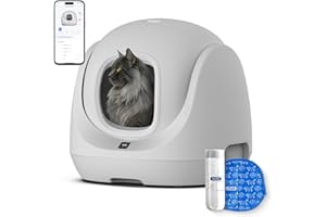 CATLINK Self Cleaning Litter Box, Pinch-Free Safety Protection Automatic Litter Box for Multiple Cats, Kitten, Senior, Short-Legged and Disabled Cat, Suitable for Beginner/Traveler, SE lite