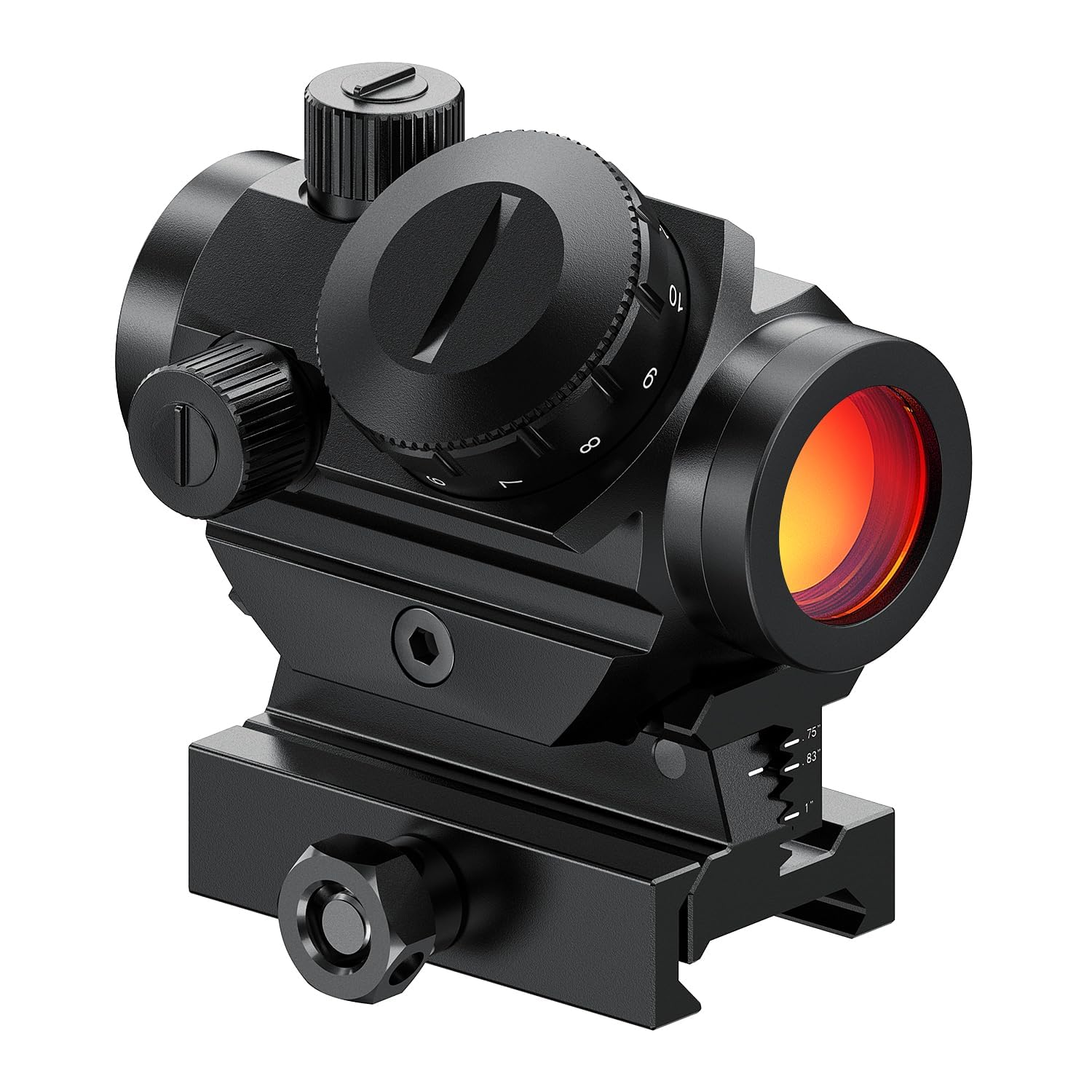 Feyachi RDS-20 Red Dot Sight 4 MOA Red Dot Gun Sight Rifle Scope with 1-inch Riser Mount