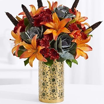 Amazon Com Proflowers Orange Mixed Flowers Feels Like Fall W