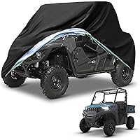 NEVERLAND UTV Covers, Side by Side Cover Waterproof 300D Heavy Duty Outdoor Storage Waterproof Black Compatible with Honda Pi