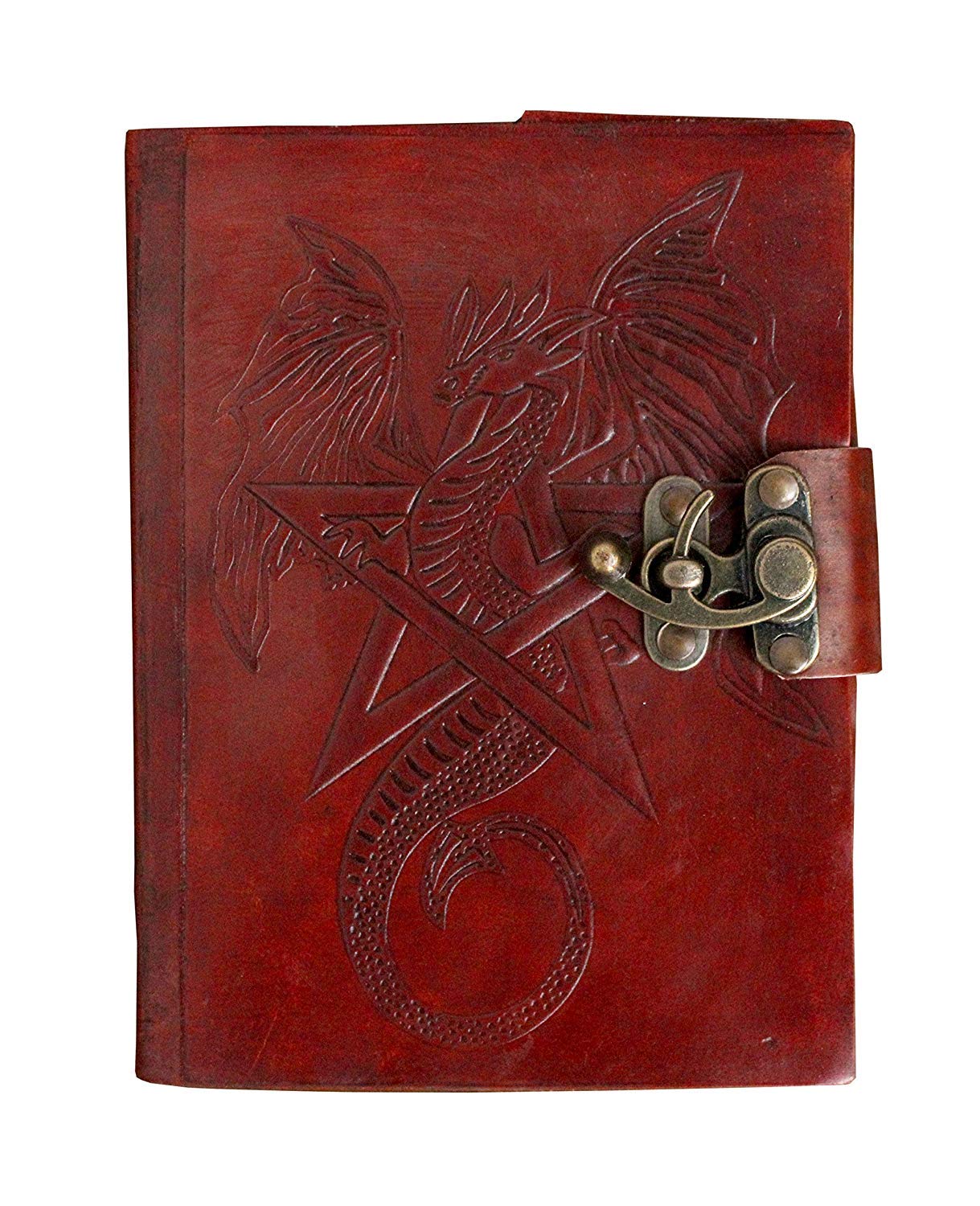 OVERDOSE Star Dragon Journal Notebook Handmade Antique Journal Students Office Travel Gift Men Women Diary - Leather Sketchbook Drawing Size 5x7 inches | 12x17 cm
