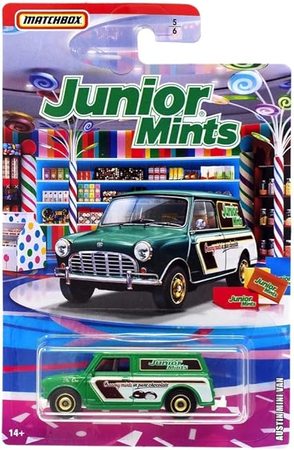 Matchbox Junior Mints Austin Mini Van 