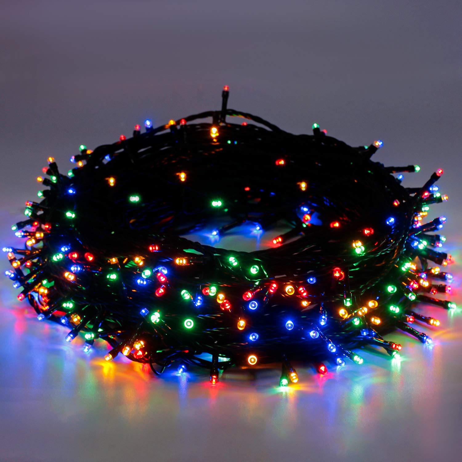 Christmas Lights Colorful - 25m/82ft 220 LEDs Memory Function 8 Modes End to End Plug in Expandable Waterproof Outdoor Indoor Fairy String Lights for Xmas Tree Home/Party/Garden/Fence - Mutli-Color