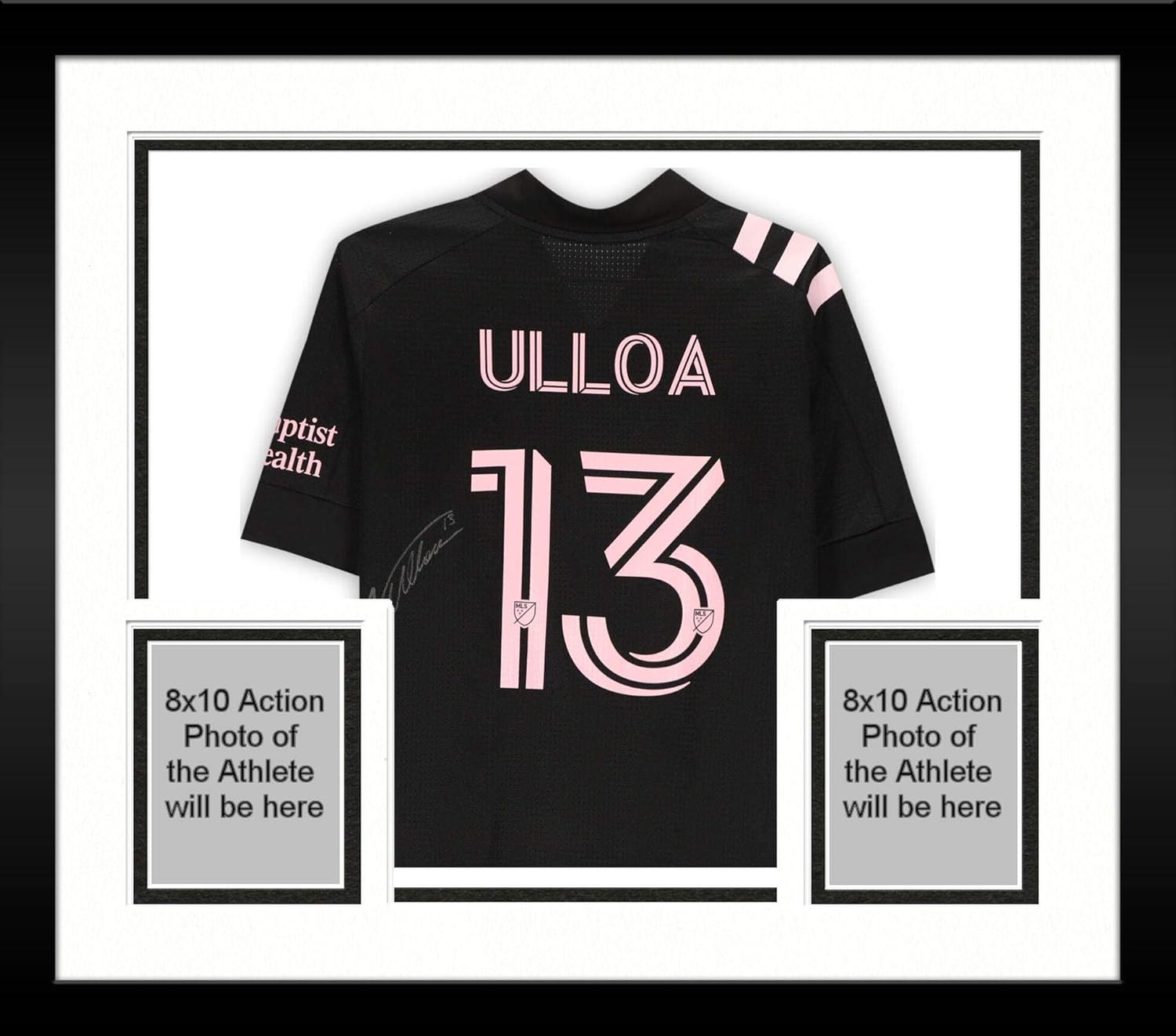 Framed Victor Ulloa Inter Miami CF Autographed Match-Used #13 Black