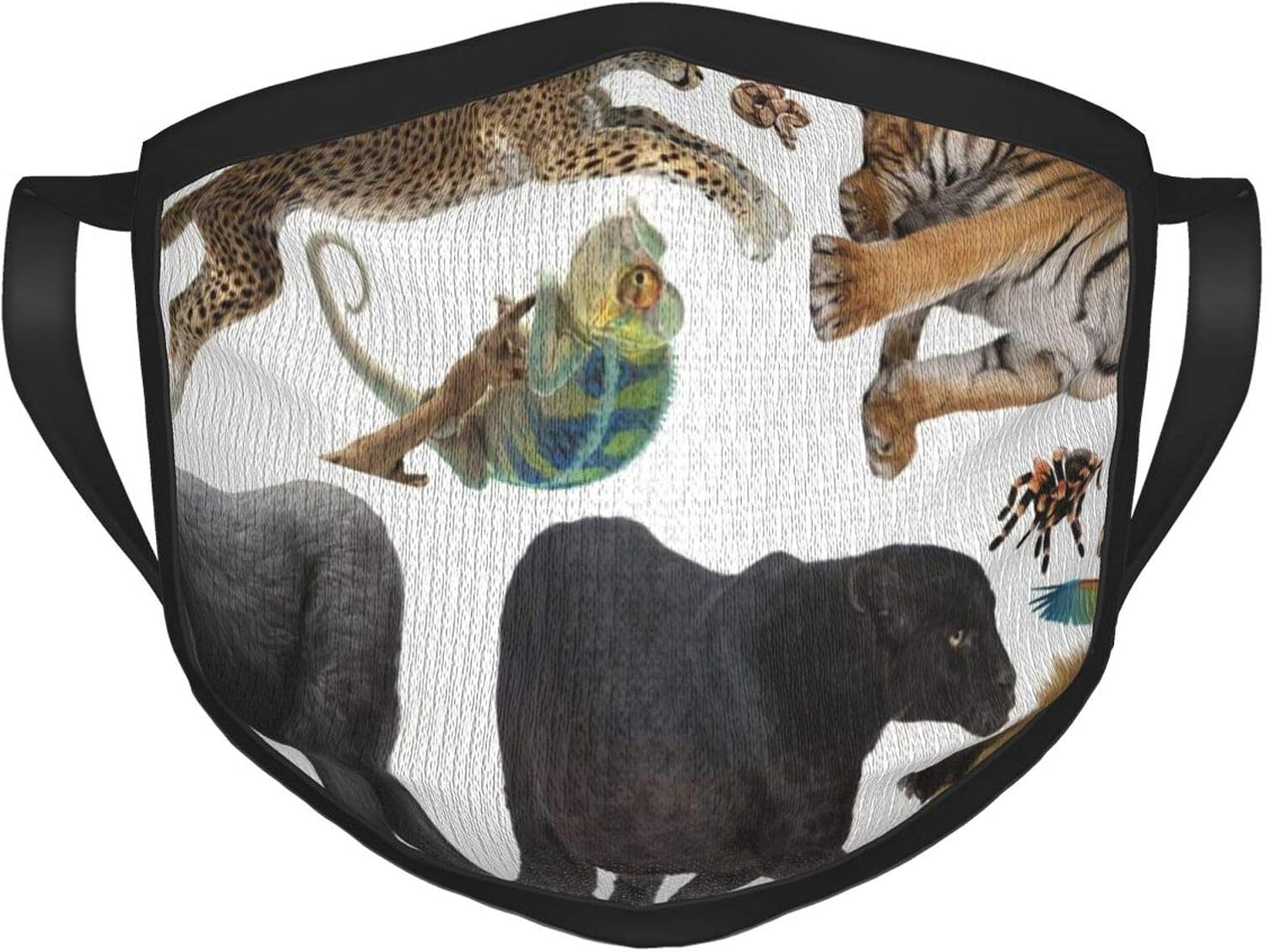 Jungle Animals Adult Reusable Face Mask Anti Black Edge, One Size, Fits