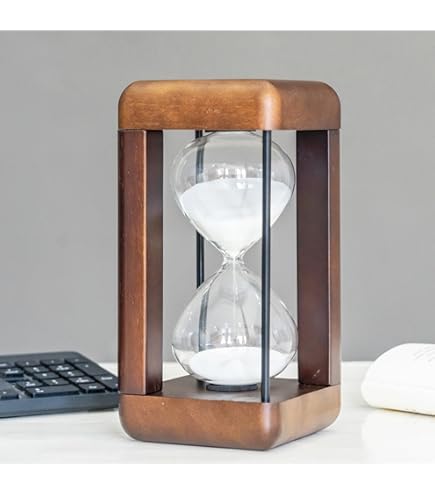 Sablier Décoratif 30 Minutes - Verre Borosilicaté - Minuterie Sable Coloré - Pour Bureau, Salon, Cadeau