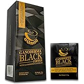 1 Box eGano Ganoderma Black Coffee (3.5g x 30 Sachets) - Premium Quality Instant Coffee With Ganoderma Lucidum Extract