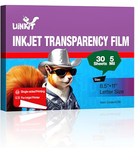 PPD Inkjet - A4 x 100 Hojas de Transparencias OHP Premium para